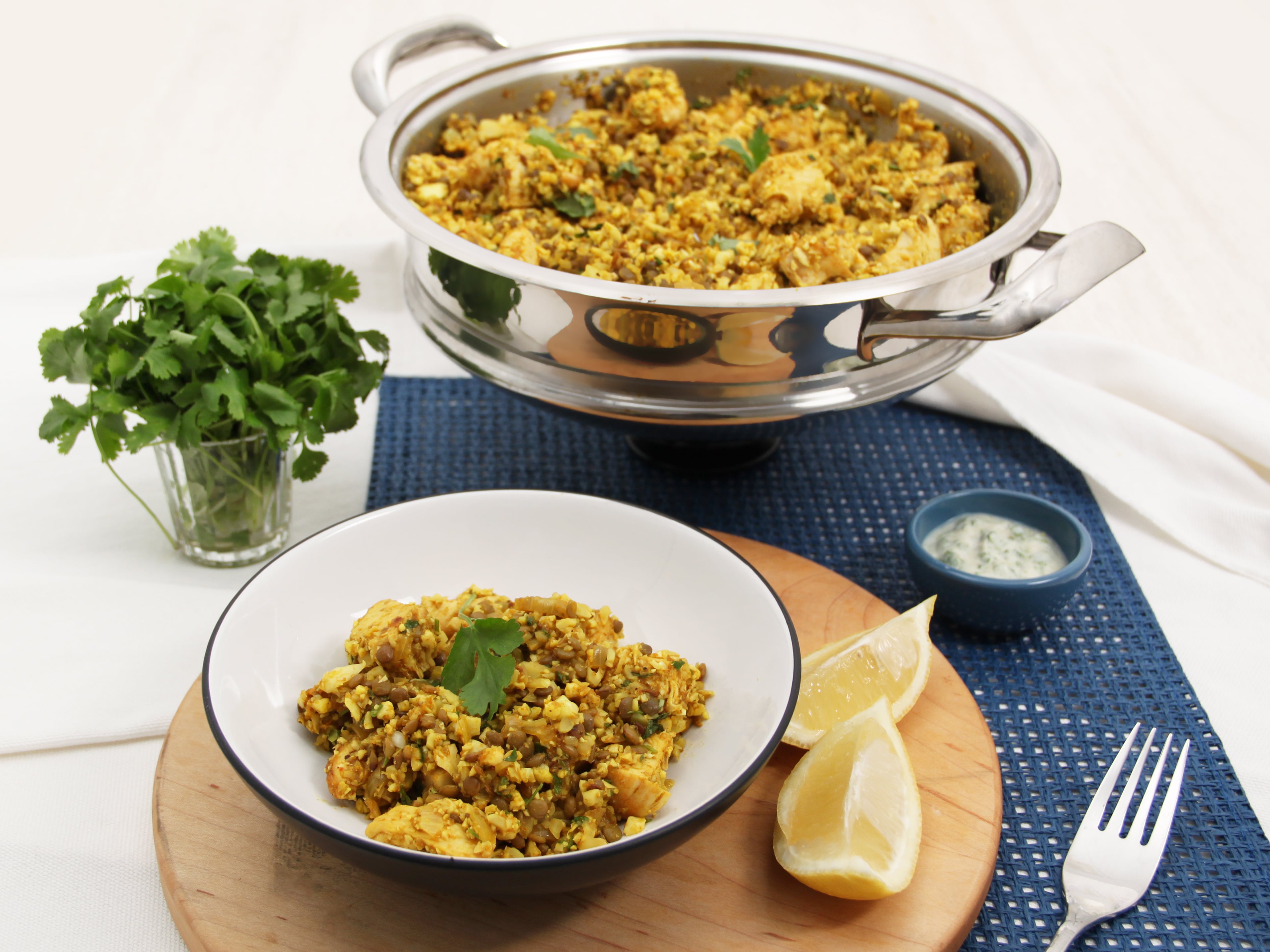 cauli rice chicken breyani